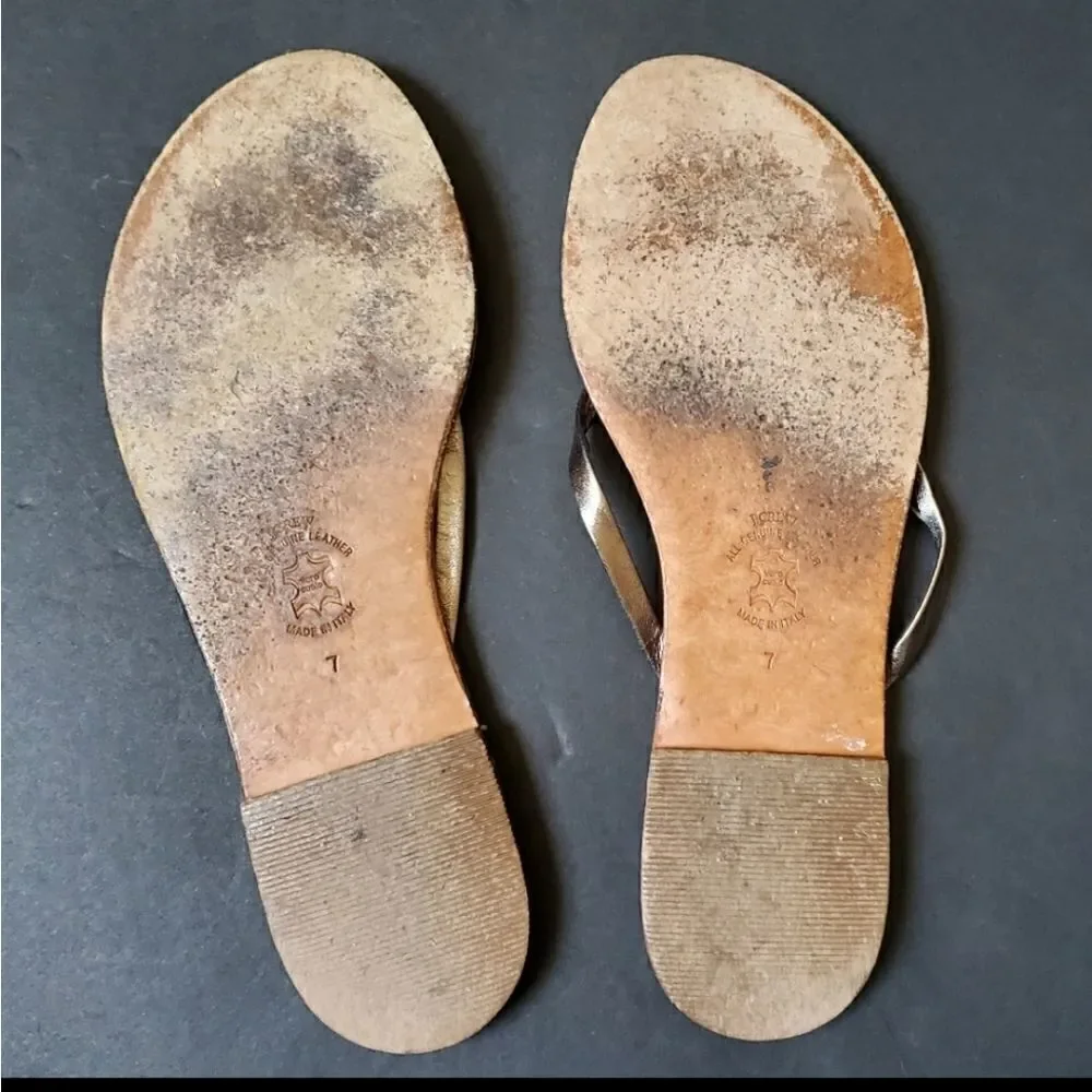 J.crew Leather Flip Flops